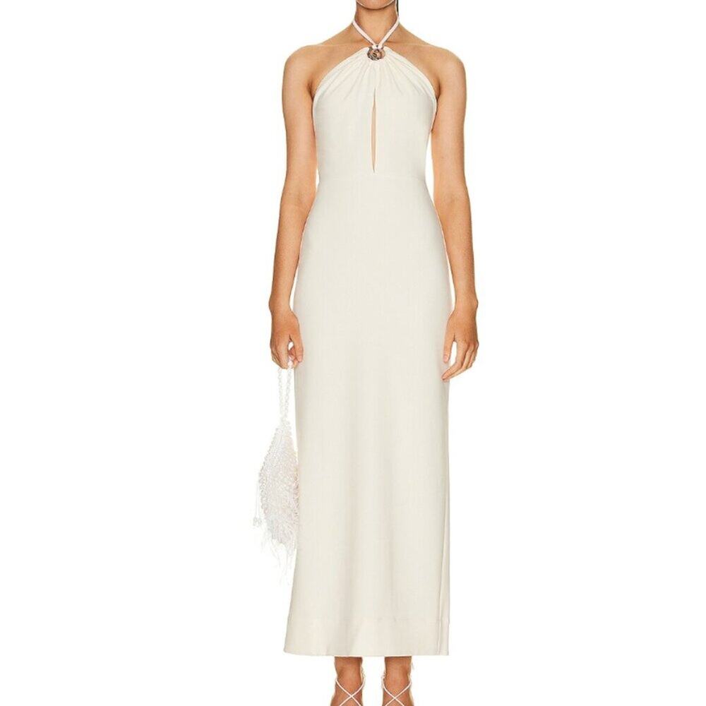 NWT Staud Abigail Dress in Ecru